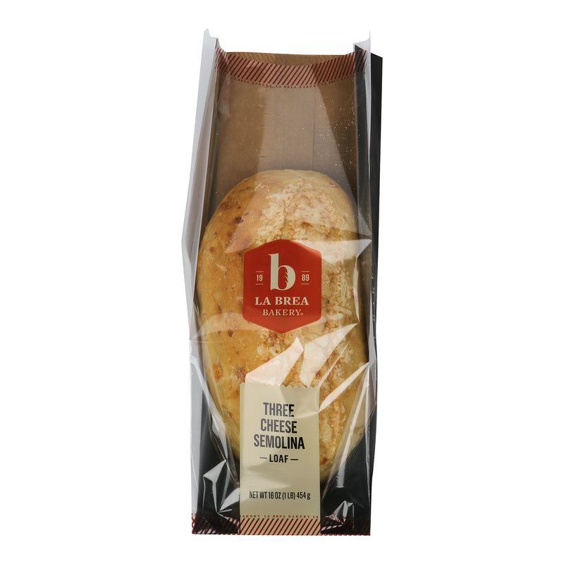 Three Cheese Semolina Loaf 18 Ounce Size - 12 Per Case.