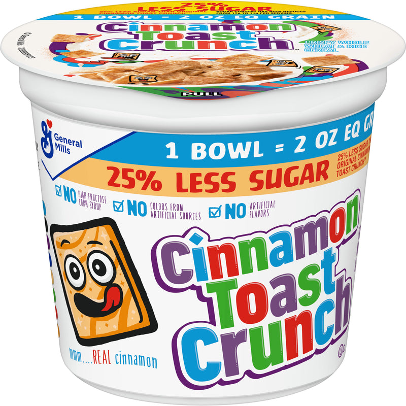 Cinnamon Toast Crunch™ Cereal Less Sugar Single Serve K Eq Grain 2 Ounce Size - 60 Per Case.