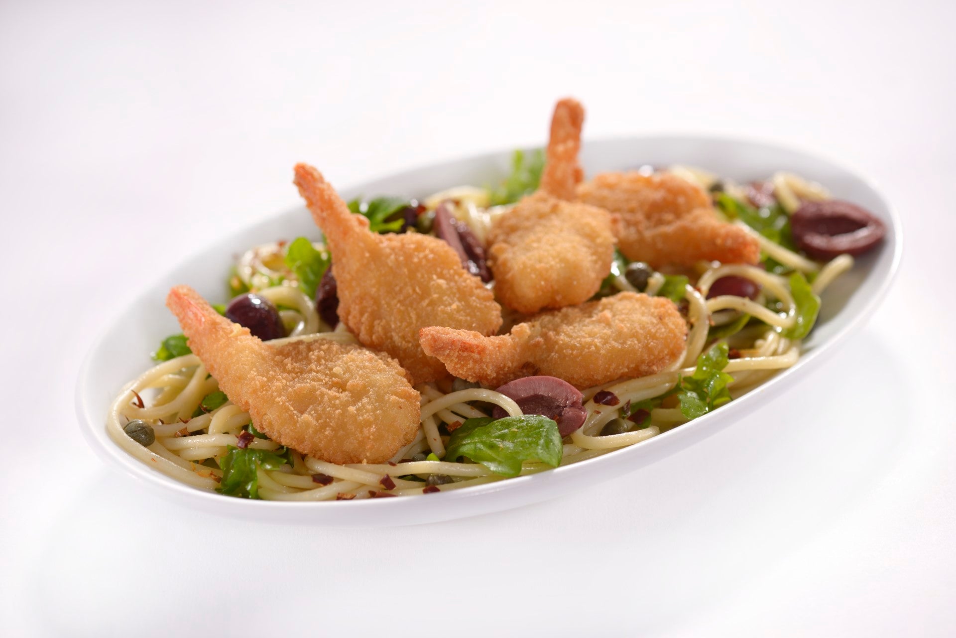 Tampa Maid Oven Ready Breaded Butterfly Shrimp 31-40 Count 2 Pound Each - 4 Per Case.