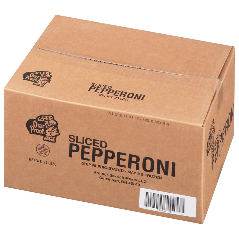 Margherita Char Proof Pepperoni Slices 12.564 Pound Each - 2 Per Case.