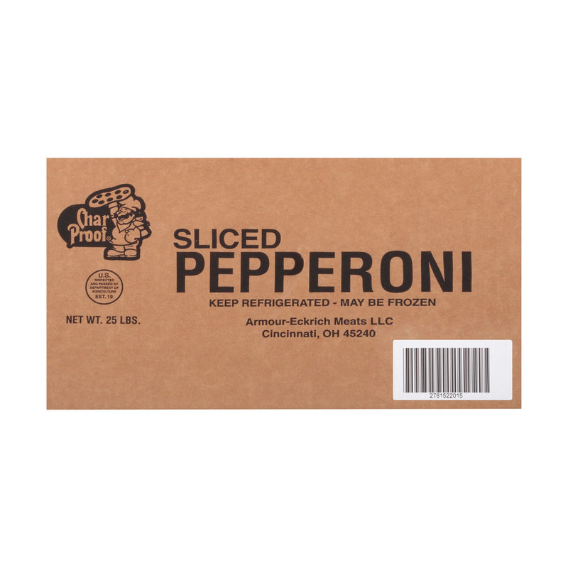 Margherita Char Proof Pepperoni Slices 12.564 Pound Each - 2 Per Case.