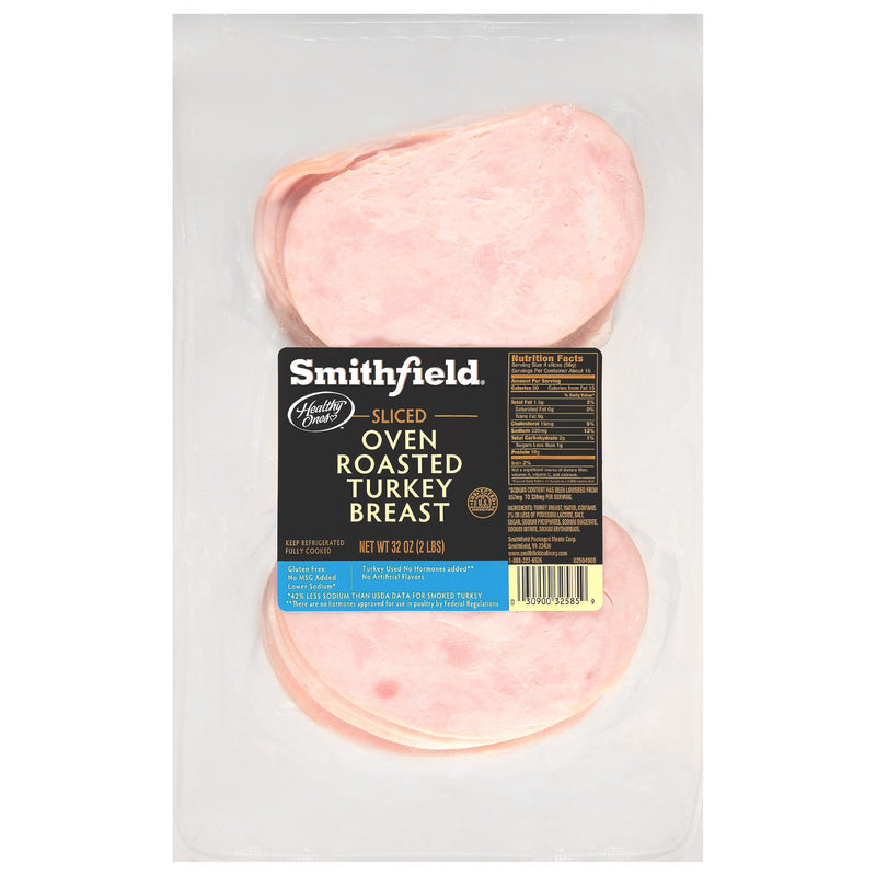 Turkey Breast Healthy Ones Sliced 2 Pound Each - 6 Per Case.