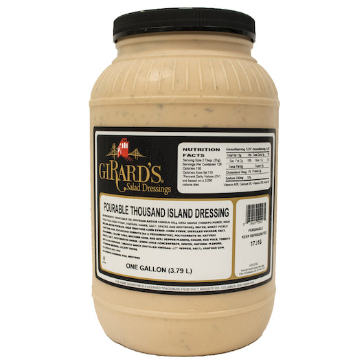 Girard's Pourable Thousand Island Dressing, 1 Gallon - 2 Per Case