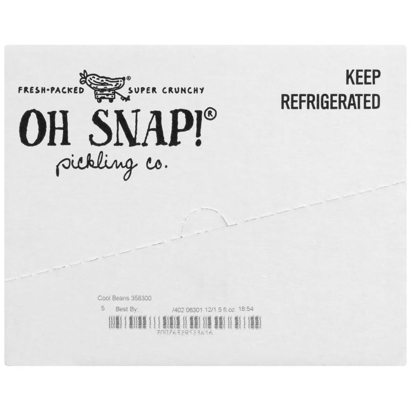 Oh Snap Cool Beans 1.5 Fluid Ounce - 12 Per Case.