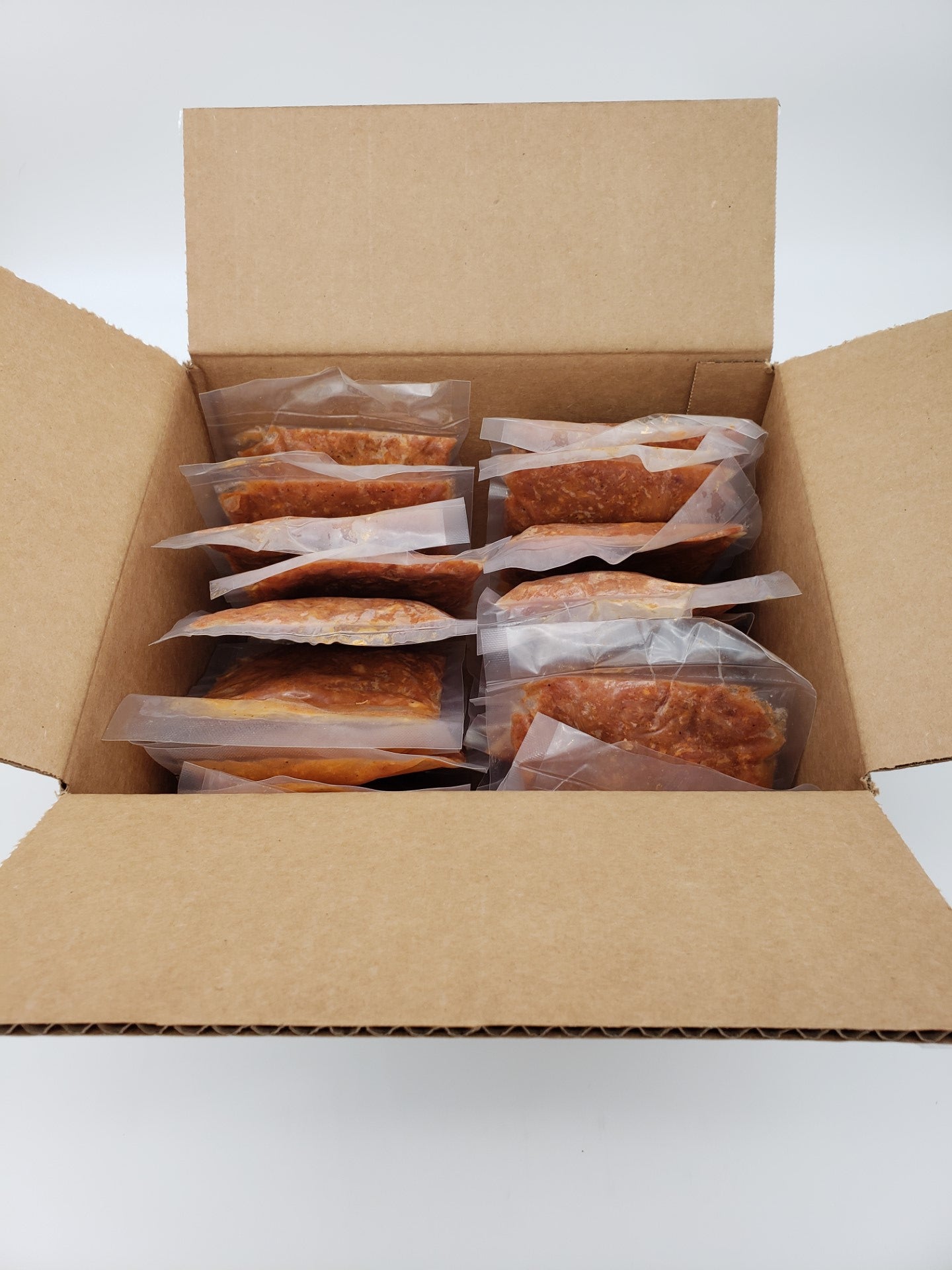 Riff's Individual Pulled Chicken Pound 0.25 Pound Each - 24 Per Case.