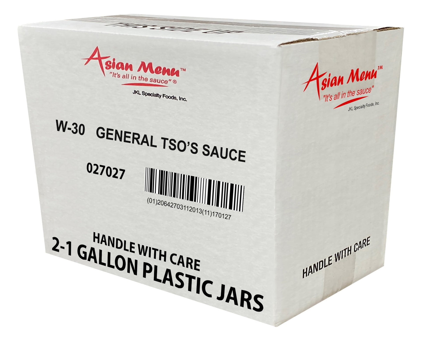 Asian Menu General Tso's Sauce All Natural 1 Gallon - 2 Per Case.