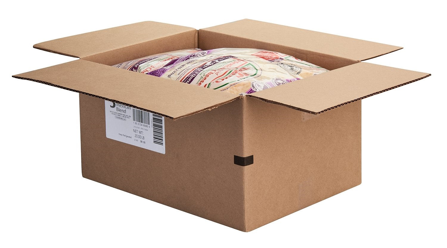 Supremo Mexican Cheese Blend 5 Pound Each - 4 Per Case.