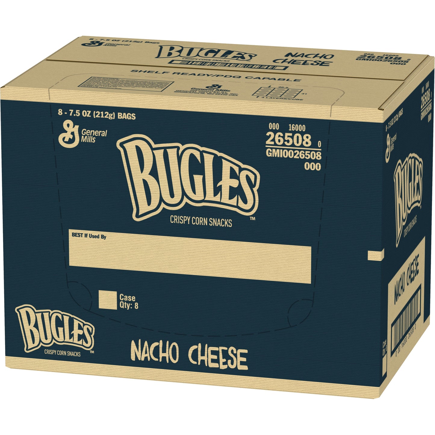 Bugles Snack Nacho 7.5 Ounce Size - 8 Per Case.