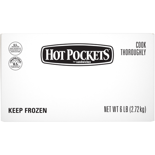 Hot Pockets Pepperoni Pizza Stuffed Sandwich 8 Ounce Size - 12 Per Case.