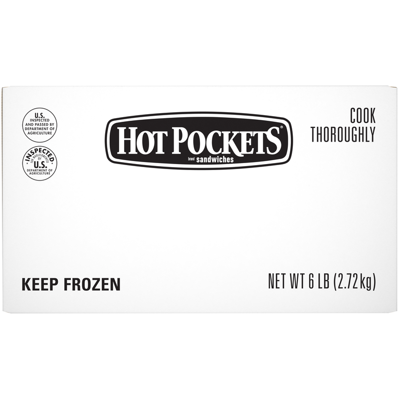 Hot Pockets Pepperoni Pizza Stuffed Sandwich 8 Ounce Size - 12 Per Case.