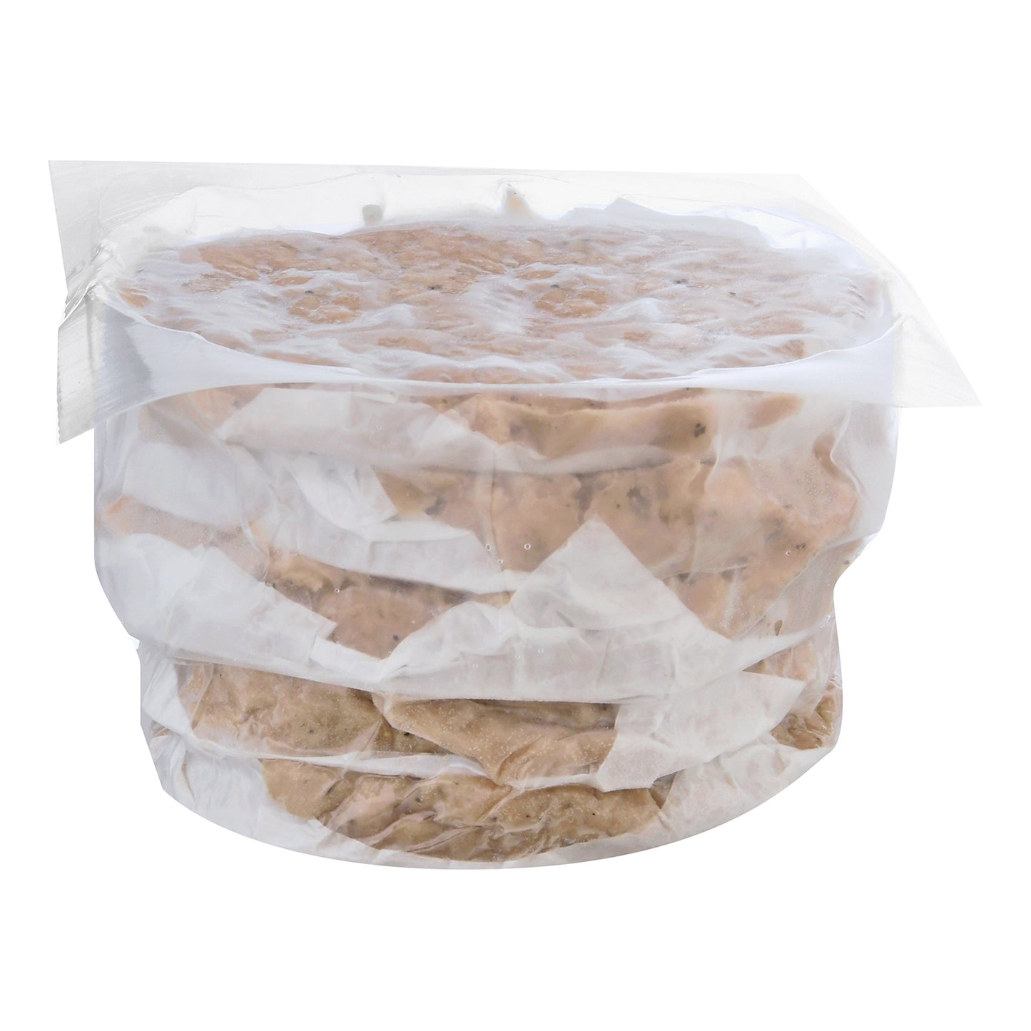 Turkey Patty Burger Mediterranean Style Raw Frozen 5.33 Ounce Size - 30 Per Case.