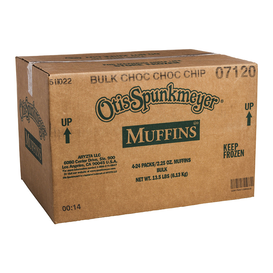 Muffin Chocolate W Semi Sweet Chocolate Andchocolate Flavored Chips Retail Trays 24 Each - 4 Per Case.