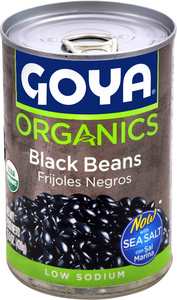 Goya Organics Black Beans 15.5 Ounce Size - 24 Per Case.