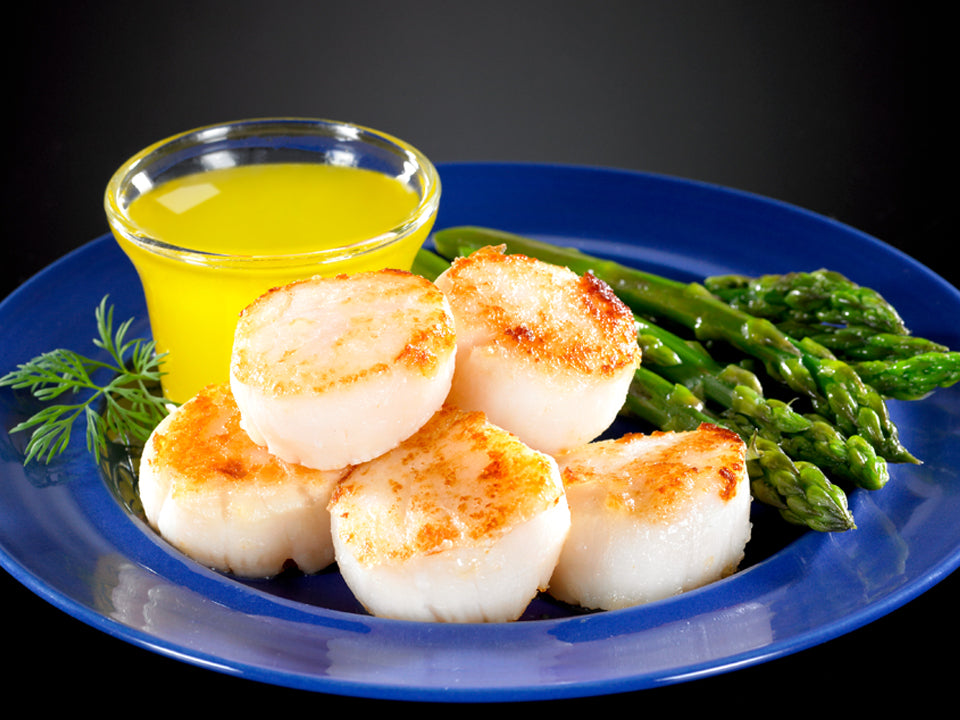 Sea Scallops Water Added Msc 5 Pound Each - 2 Per Case.