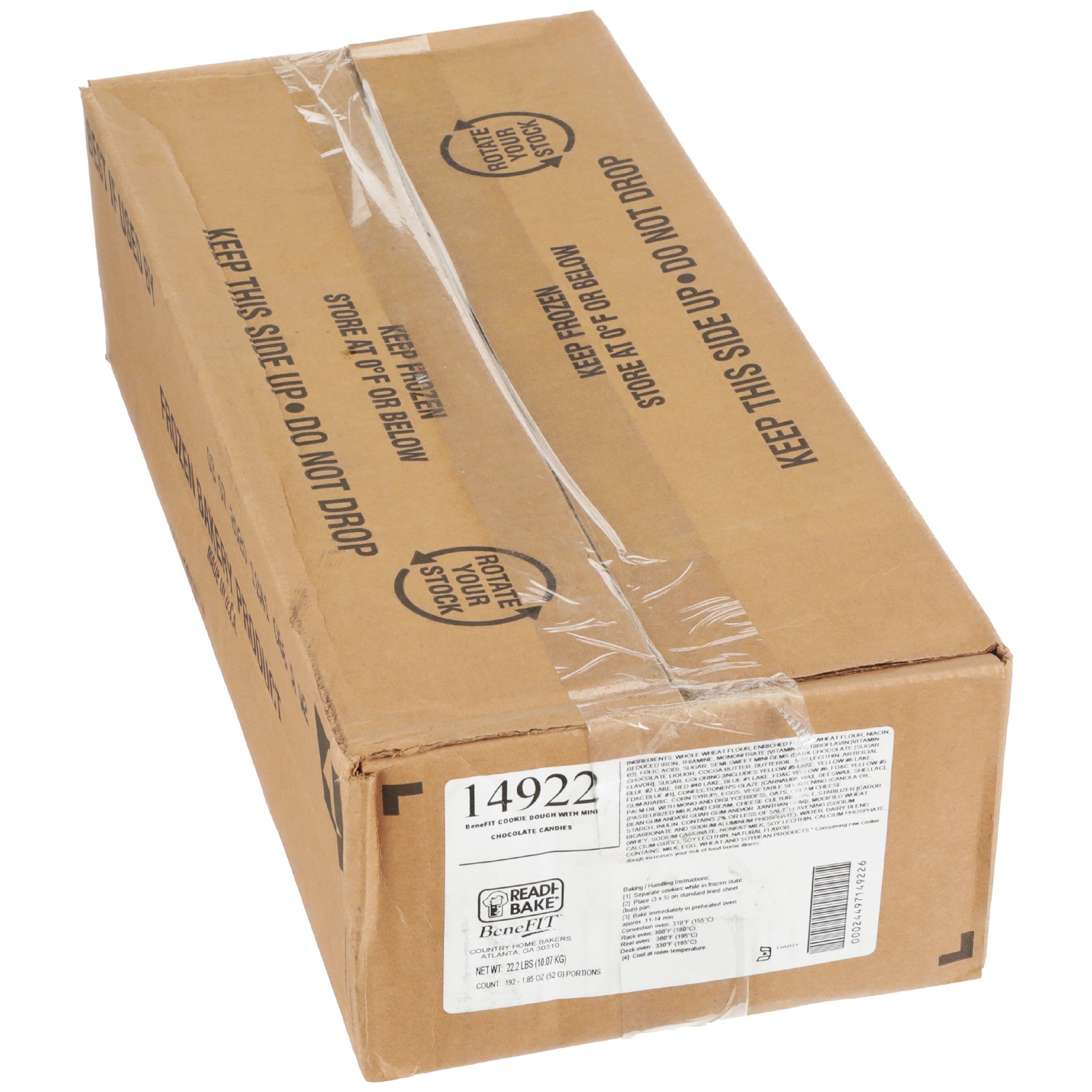 Benefit 51% Whole Grain Candy Cookie Dough 1.85 Ounce Size - 192 Per Case.