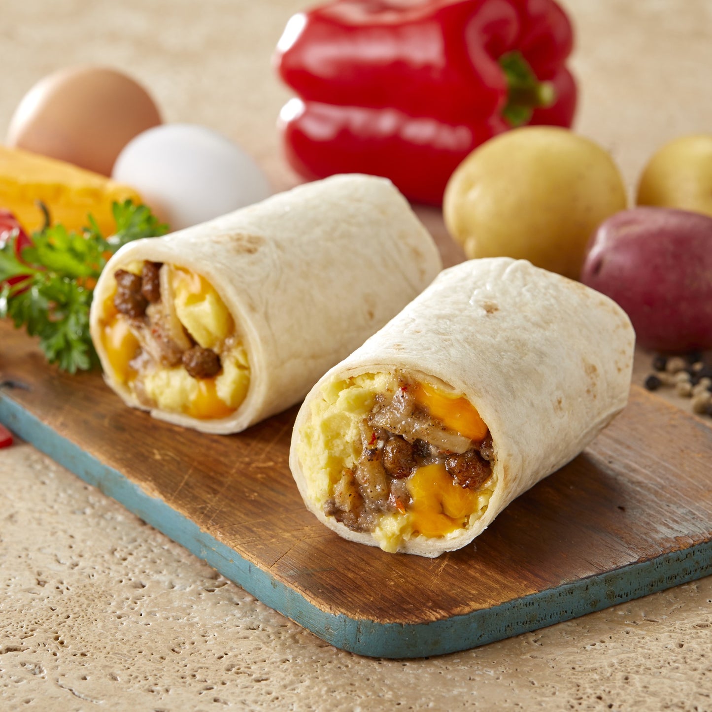 San Luis Sunrise Breakfast Burrito 6.2 Ounce Size - 12 Per Case.