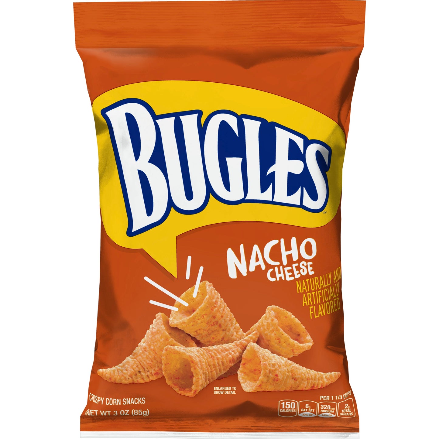 Bugles™ Snack Nacho Cheese 3 Ounce Size - 6 Per Case.