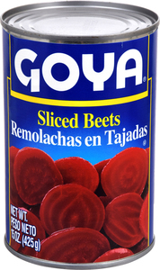 Goya Sliced Beets 15 Ounce Size - 24 Per Case.