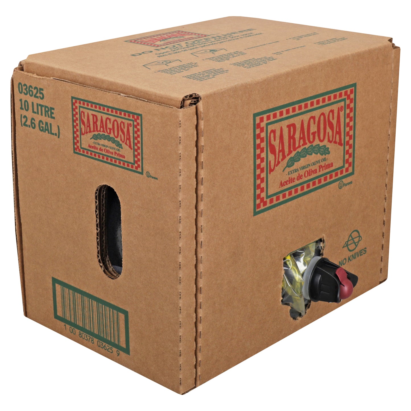 Saragosa Evoo Bag N Box 2.6 Gallon - 1 Per Case.