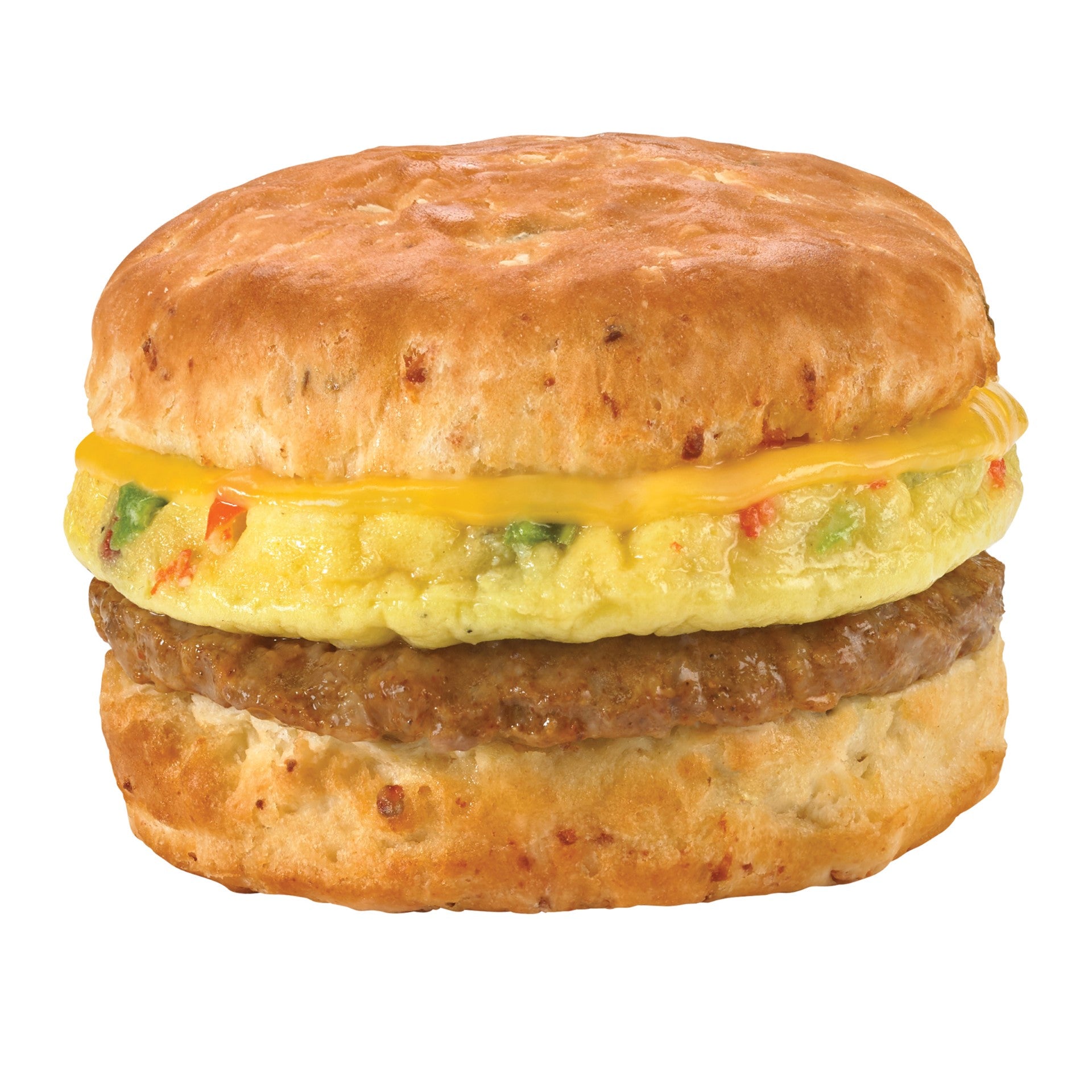 Deli Express Chorizo Sausage Jalapeno Egg &cheese On A Biscuit 5.5 Ounce Size - 10 Per Case.