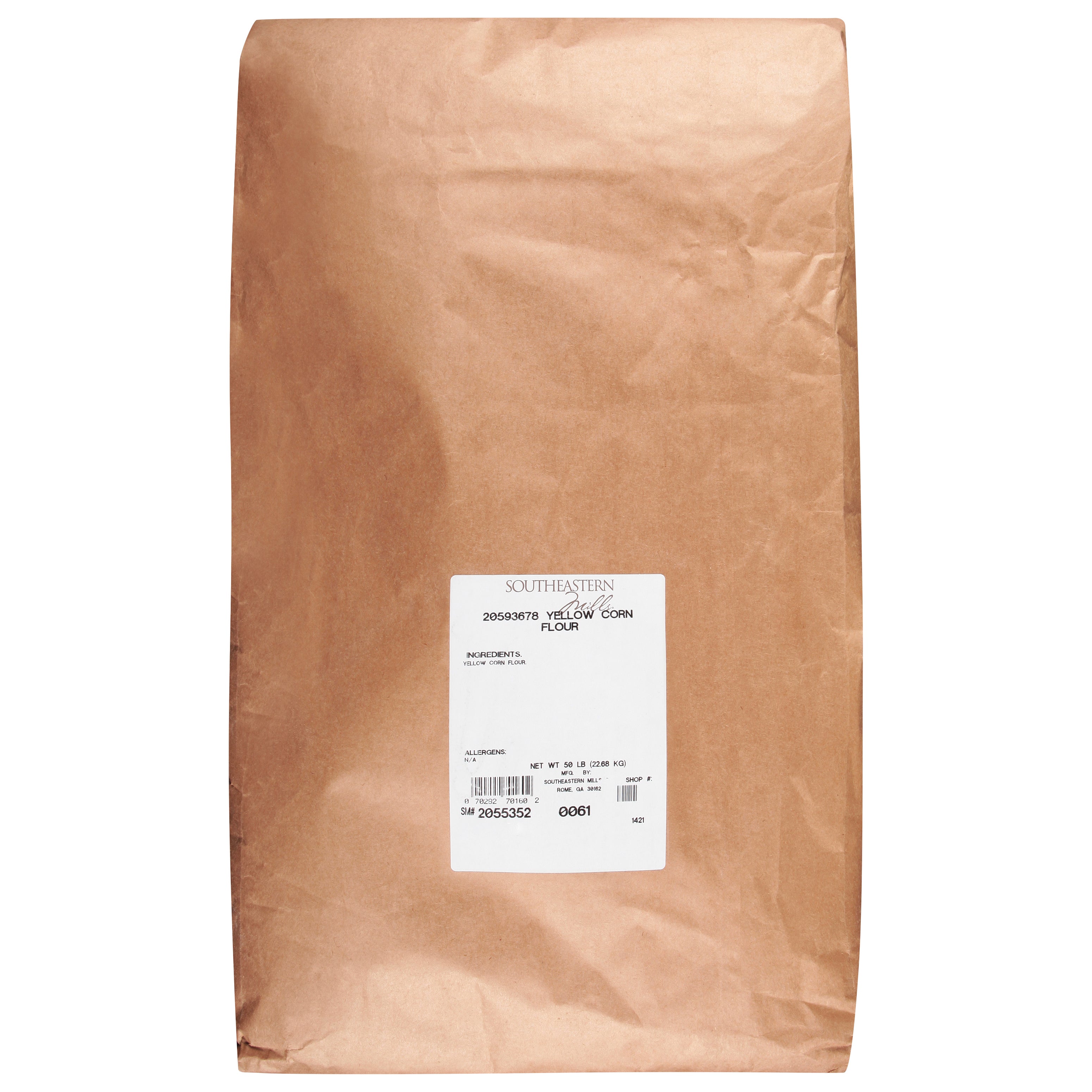 Southeastern Mills Flour Yellow Corn Plain 50 Pound Each - 1 Per Case.