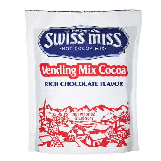 Swiss Miss Vending Dispenser Hot Chocolate Powder 2 Pound Each - 12 Per Case.