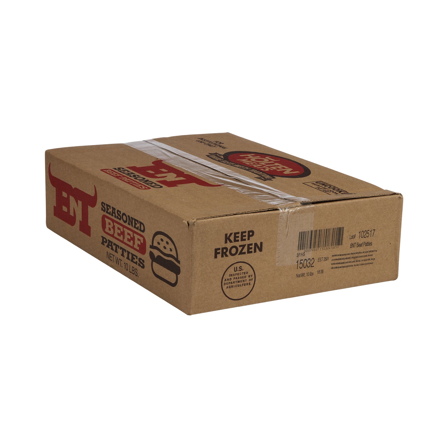 Beef Patties 5.33 Ounce Size - 30 Per Case.