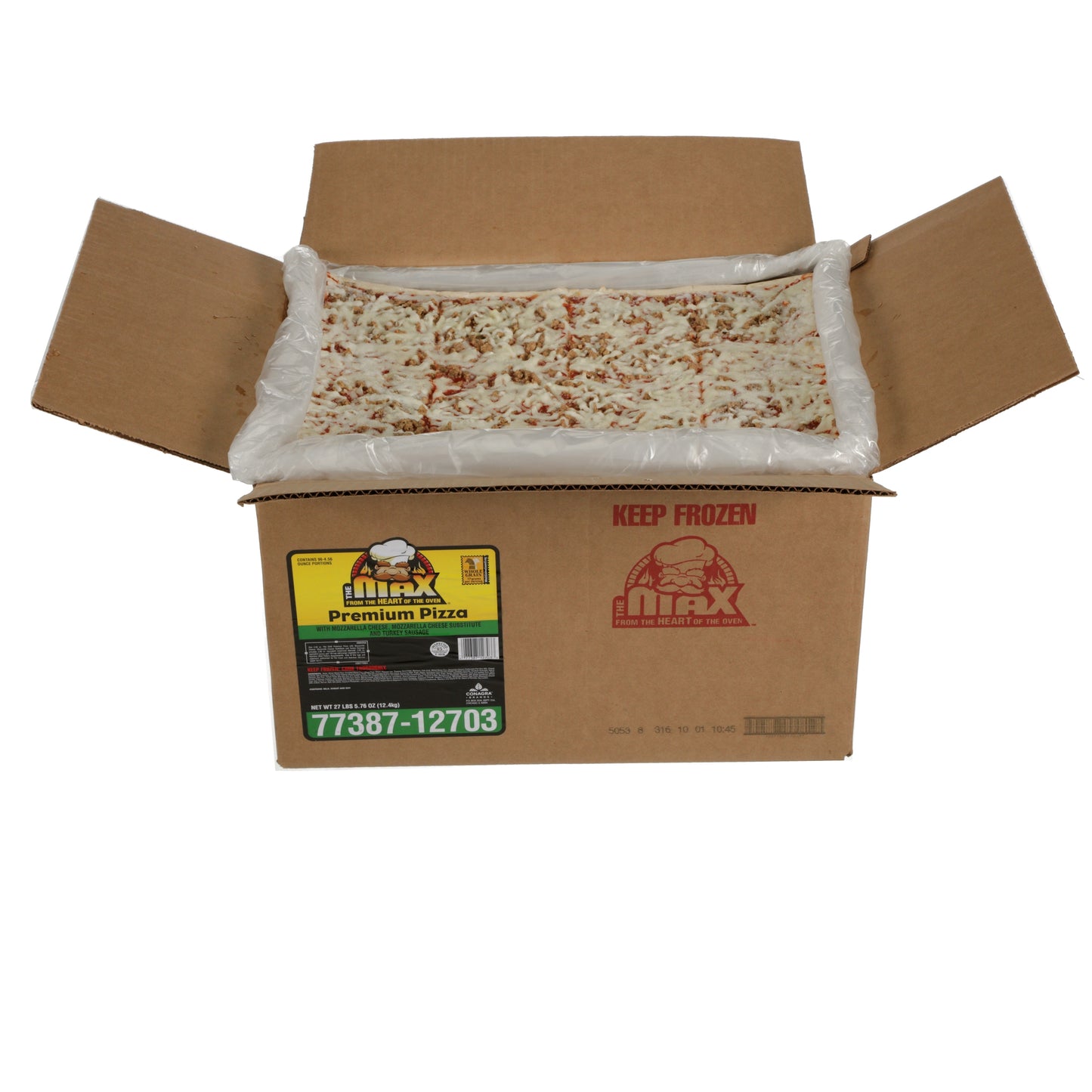 Turkey Sausage Whole Grain 4.56 Ounce Size - 96 Per Case.