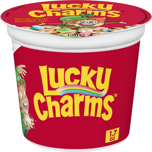 Lucky Charms™ Cereal Single Serve Cup 10.2 Ounce Size - 10 Per Case.