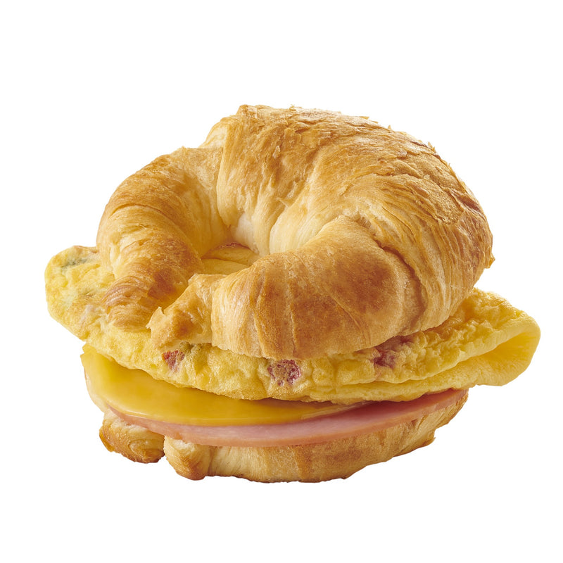 Market Sandwich Ham And Cheese Omelet Croissant 5.8 Ounce Size - 8 Per Case.