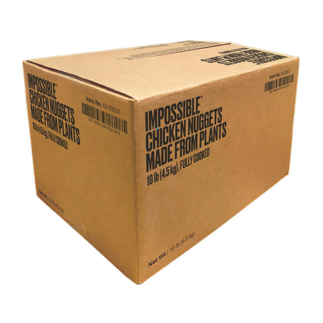 Impossible Burger Chicken Nuggets 0.71 Ounce Size - 228 Per Case.