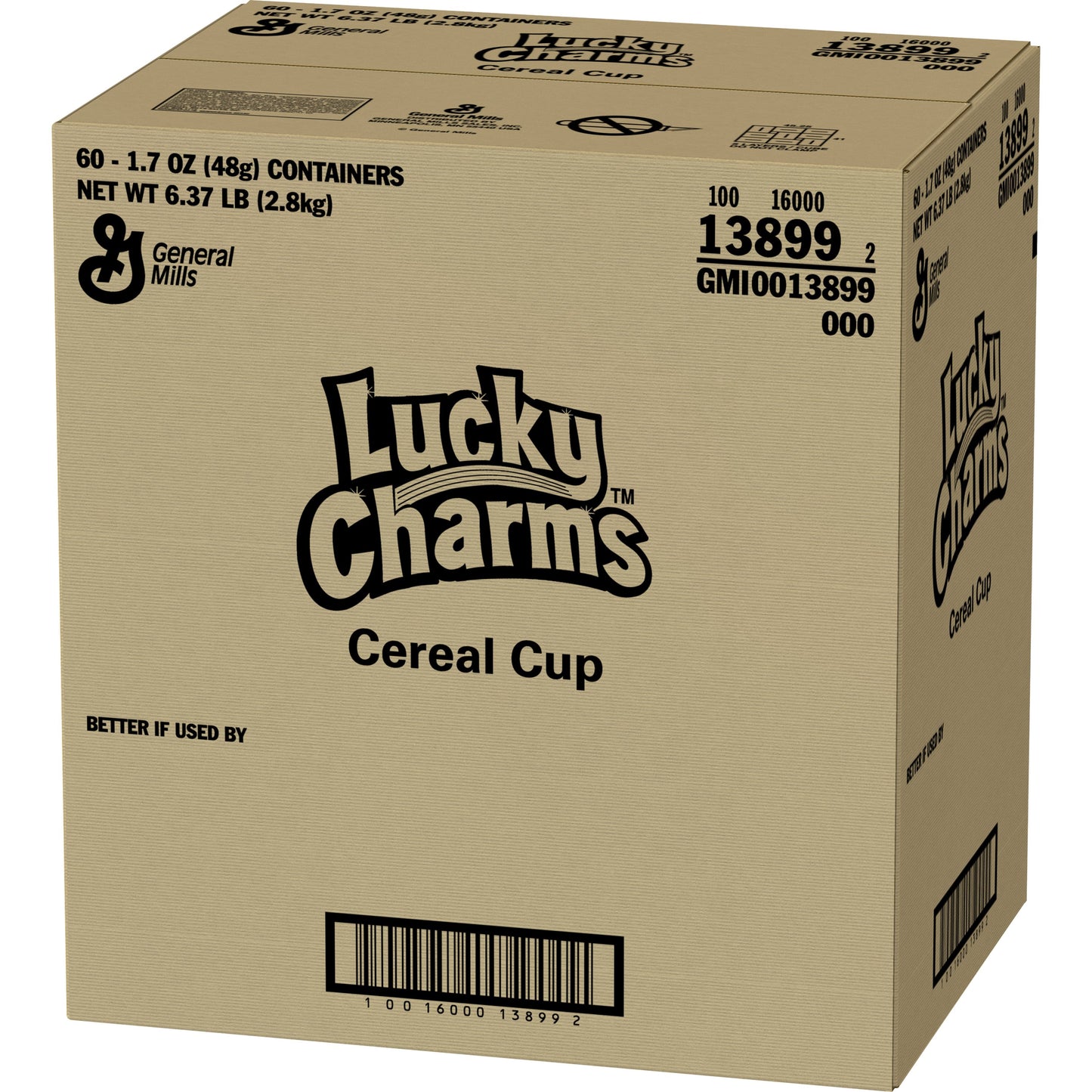 Lucky Charms™ Cereal Single Serve Cup 10.2 Ounce Size - 10 Per Case.