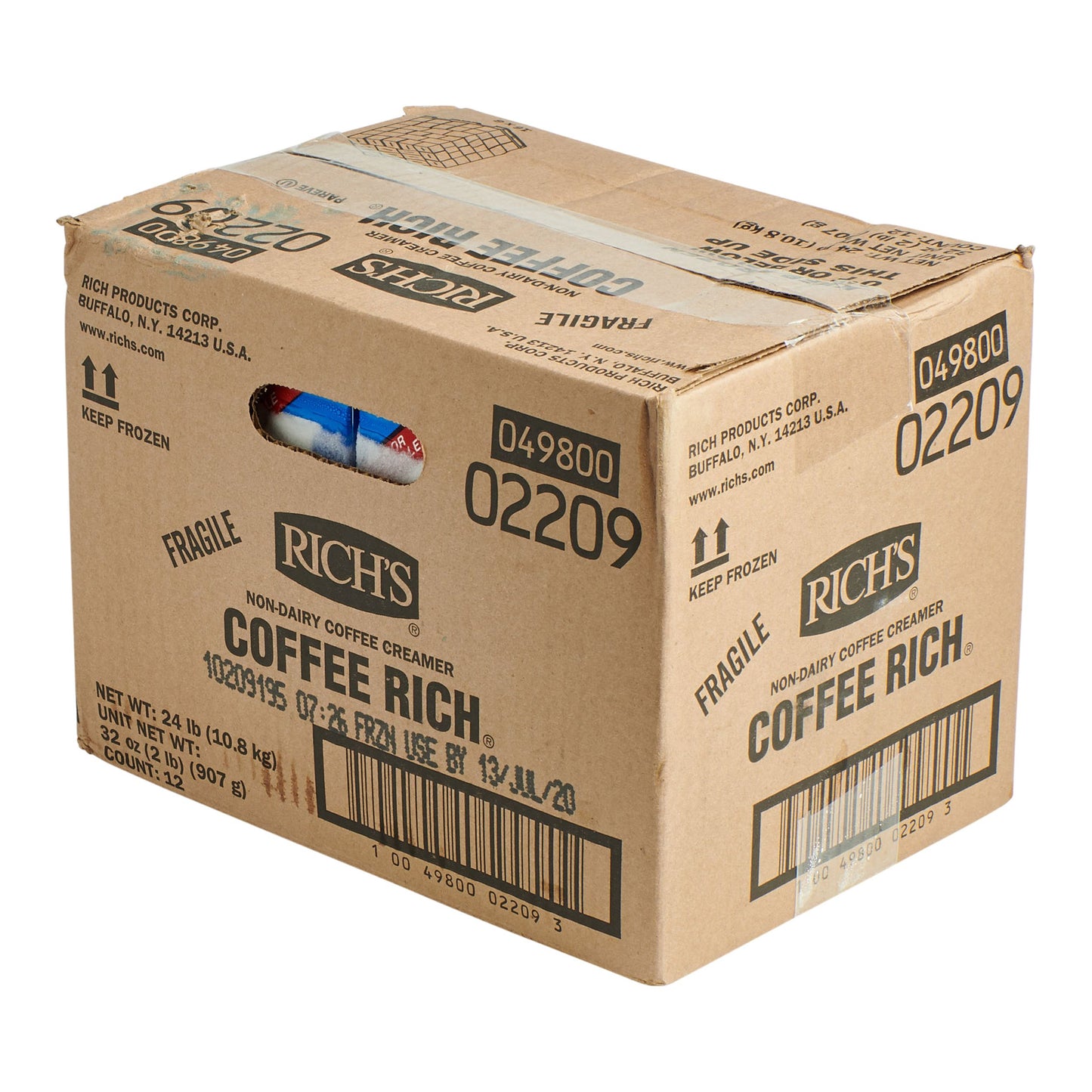 Coffee Rich Non Dairy Creamer 2 Pound Each - 12 Per Case.