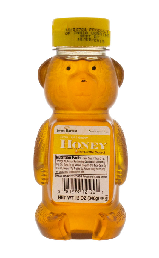 Ela Honey Bear 12 Ounce Size - 12 Per Case.