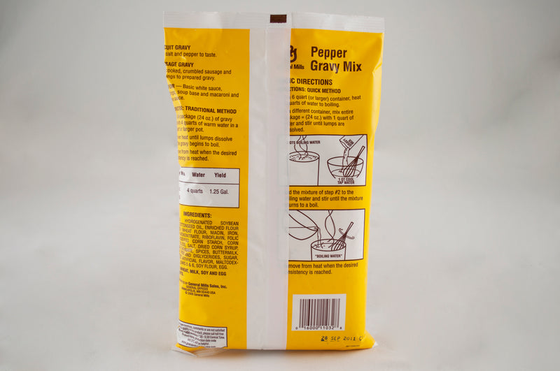 General Mills Gravy Mix Pepper 1.5 Pound Each - 6 Per Case.