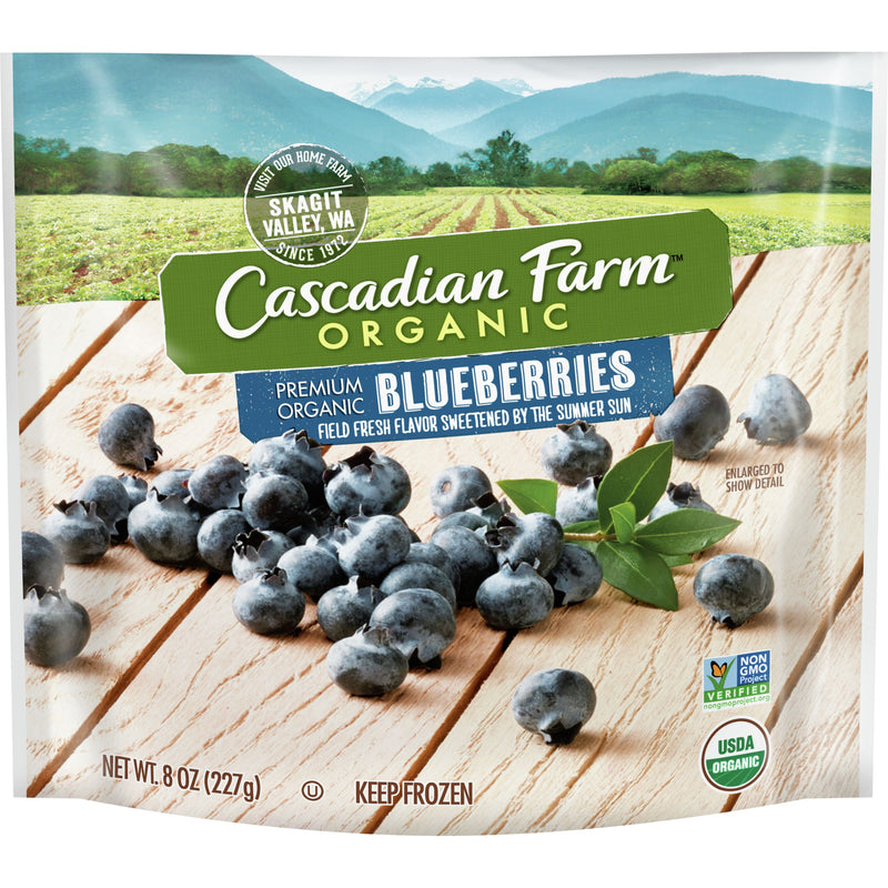 Cascadian Farm™ Organic Frozen Fruit Blueberries 8 Ounce Size - 12 Per Case.