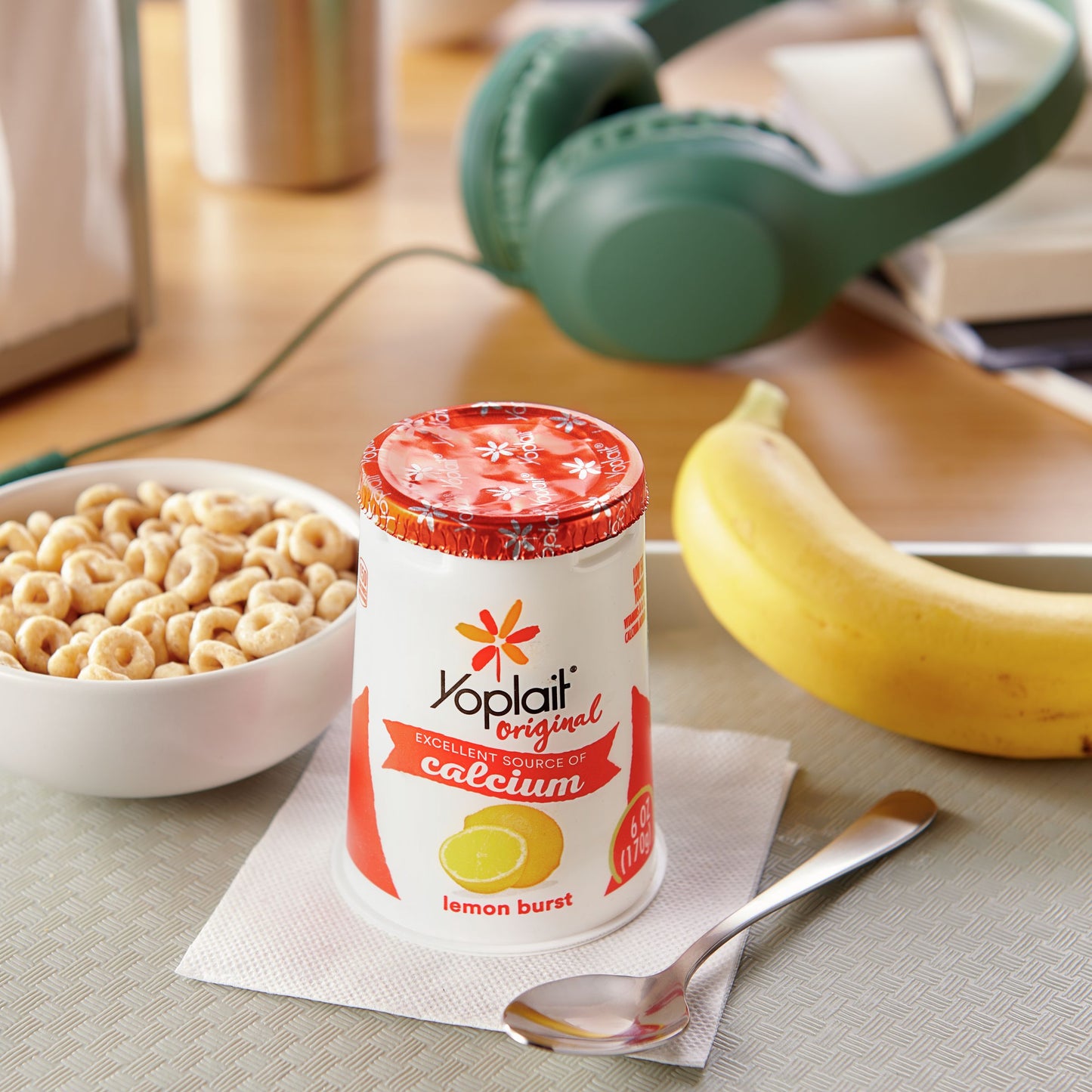 Yoplait® Original Yogurt Single Serve Cup Lemon Burst 6 Ounce Size - 12 Per Case.