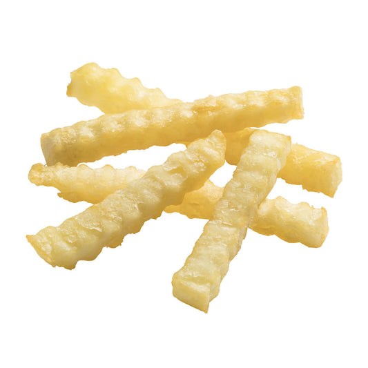 Simplot Conquest Delivery 6" Clear Coatedcrinkle Cut Fries 5 Pound Each - 6 Per Case.