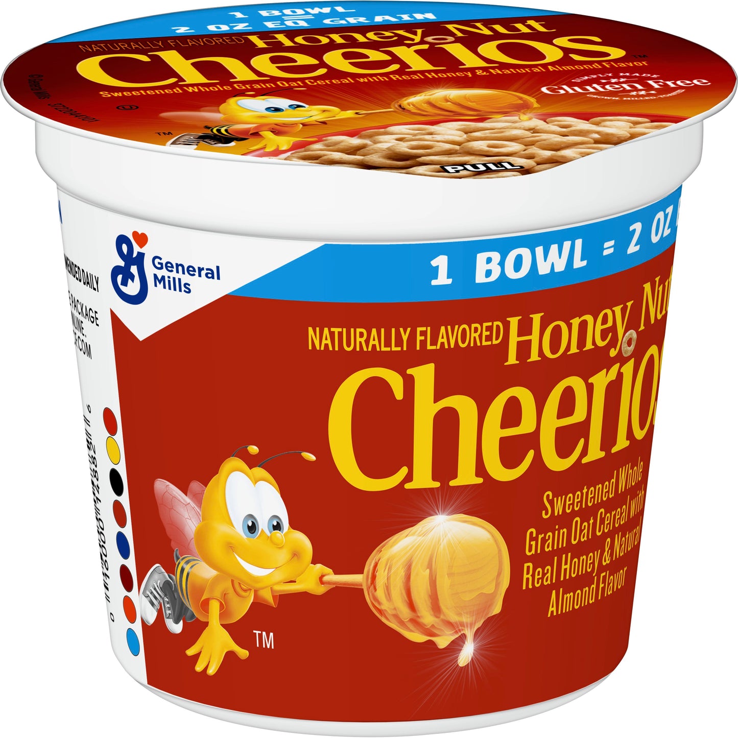 Honey Nut Cheerios™ Cereal Single Serve K Eq Grain 2 Ounce Size - 60 Per Case.