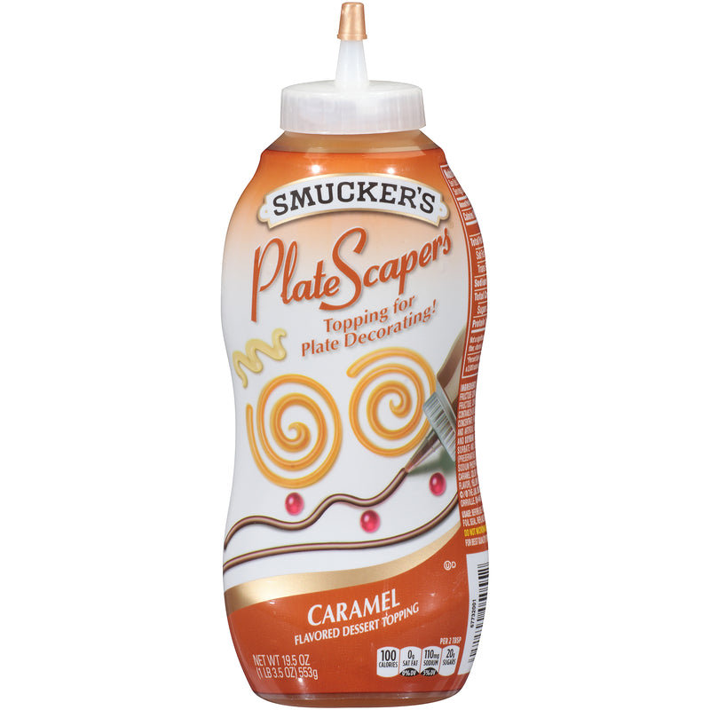 Smucker Caramel Platescapers 19.5 Ounce Size - 12 Per Case.