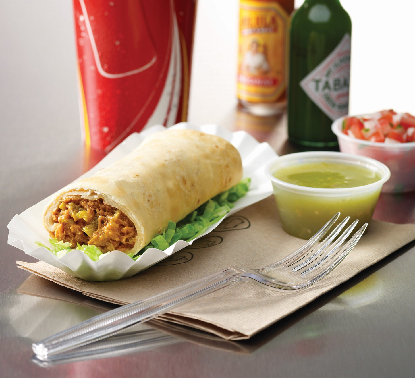 Butcher Boy Beef & Bean Red Chile Burrito Bulk 4 Ounce Size - 72 Per Case.