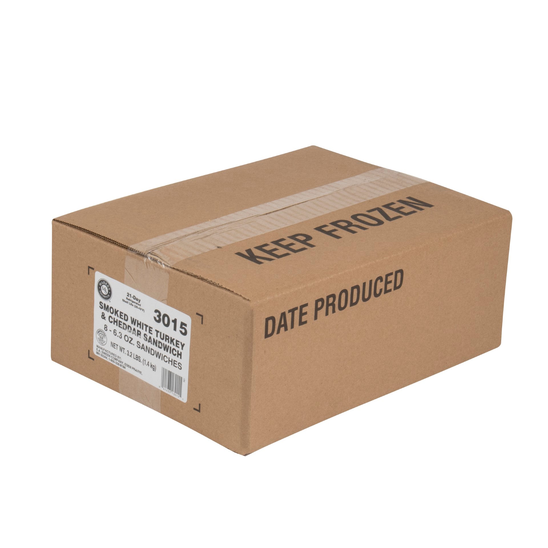 Market Artisan Smoked Turkey And Cheddar Multigrain 6.3 Ounce Size - 8 Per Case.