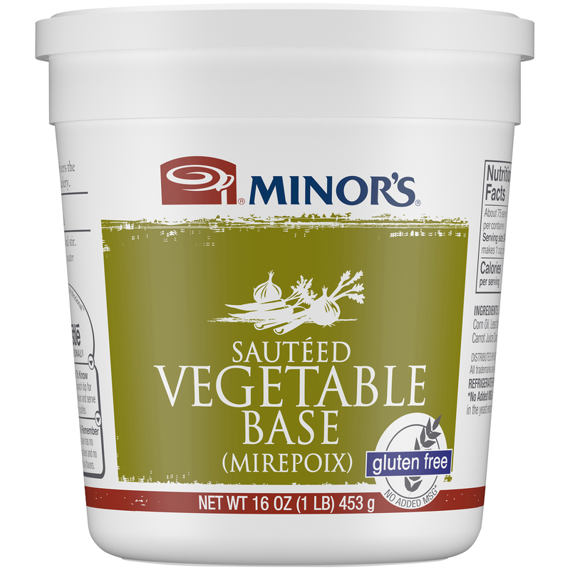 Minor's Sauteed Vegetable Base (mirepoix) (noadded Msg) Gluten Free 1 Pound Each - 12 Per Case.