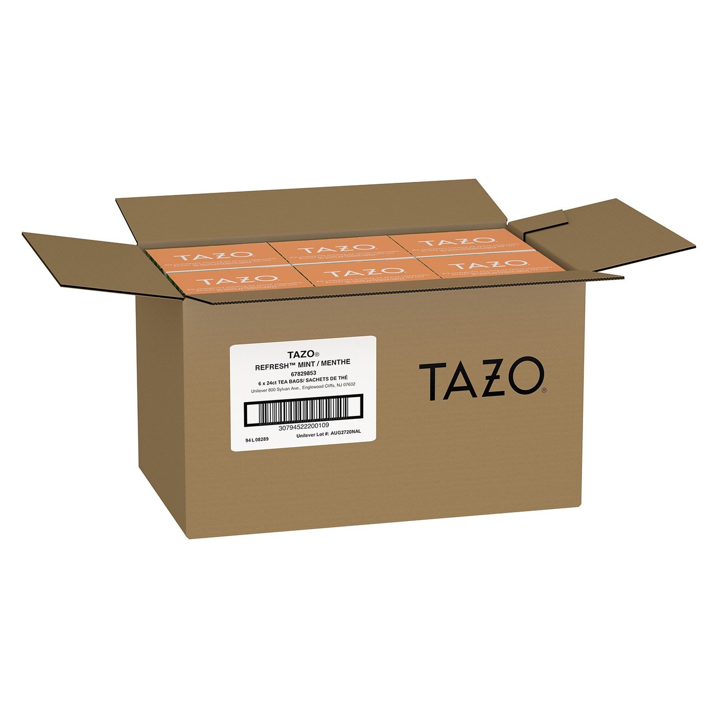 Tazo Tea Bags Refresh, 24 Count Packs - 6 Per Case.