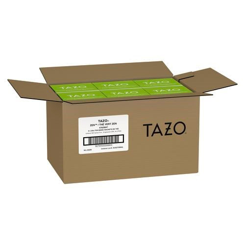 Tazo Tea Bags Zen 24 Count Packs - 6 Per Case.