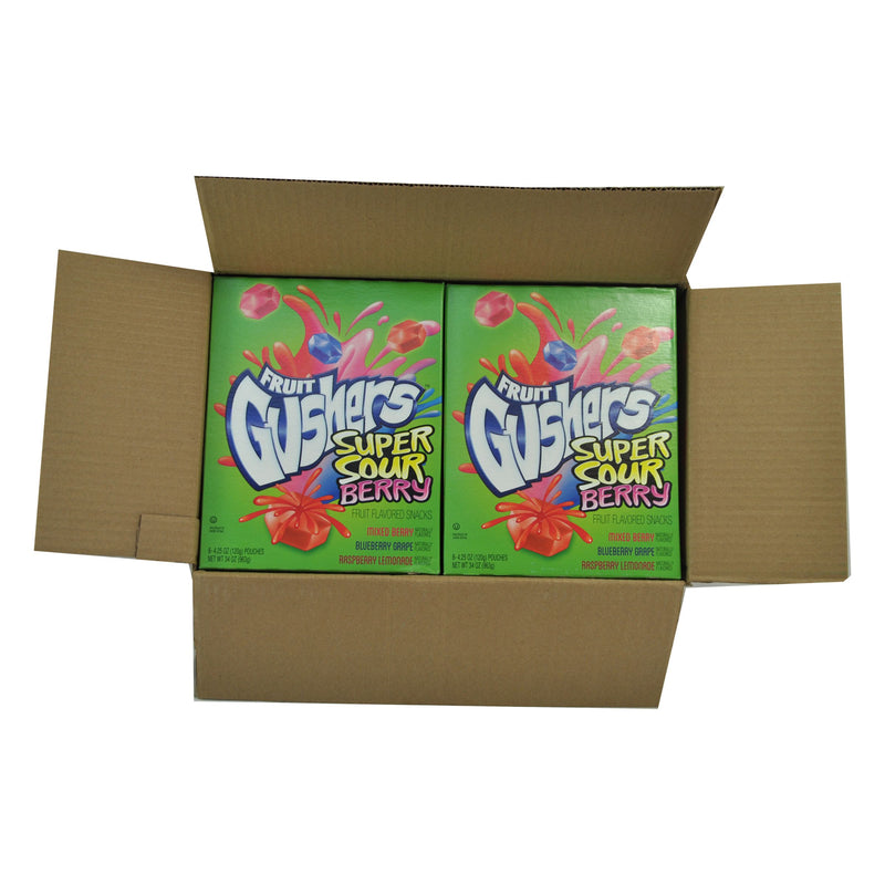 Fruit Gushers™ Gluten Free Fruit Snacks Super Sour Berry 34 Ounce Size