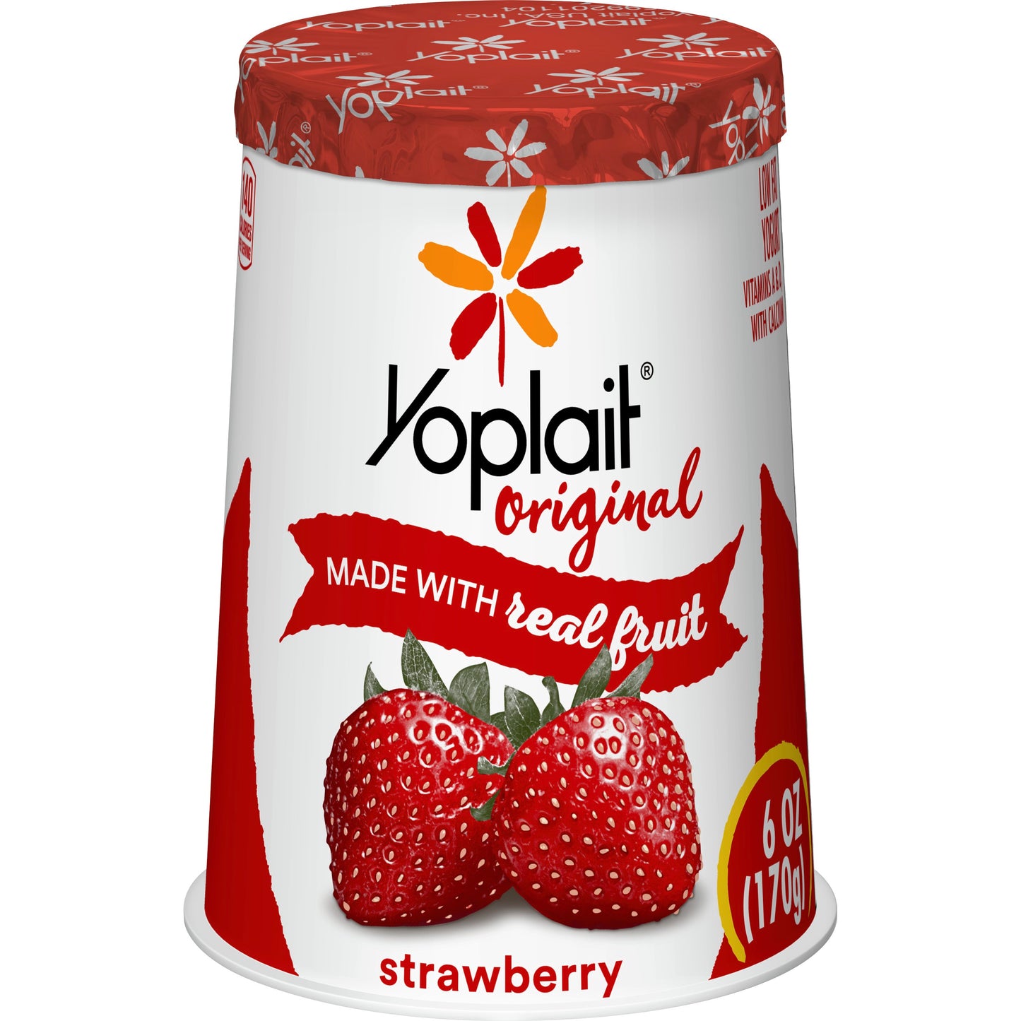 Yoplait® Original Yogurt Single Serve Cup Strawberry 6 Ounce Size - 12 Per Case.