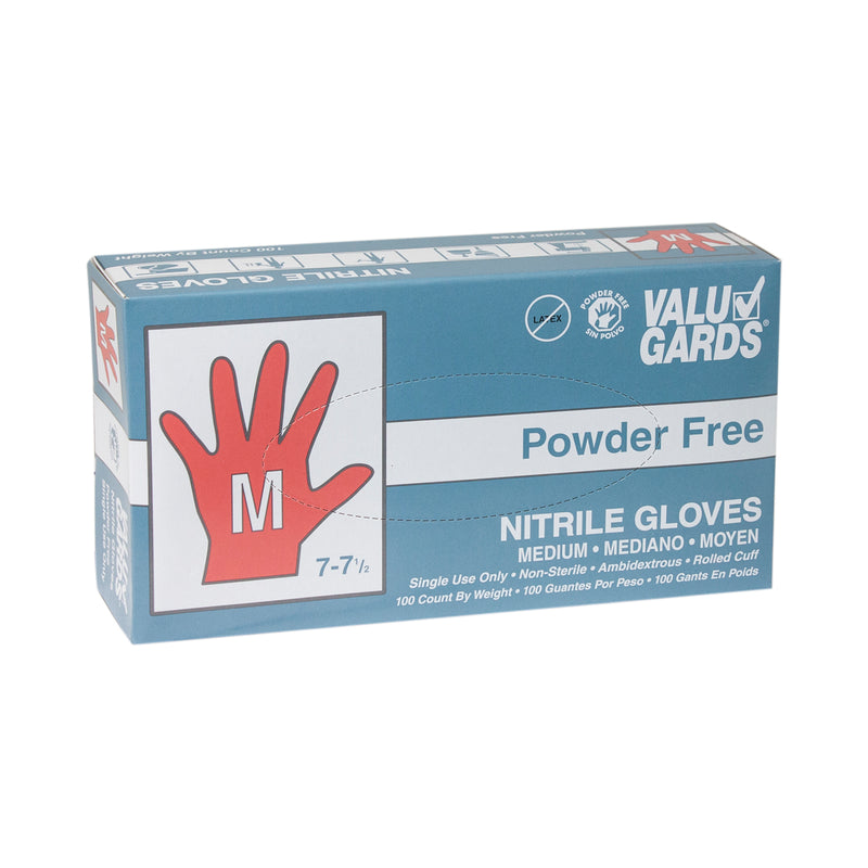 Glove White Nitrile Powder Free Medium 100 Each - 1000 Per Case.