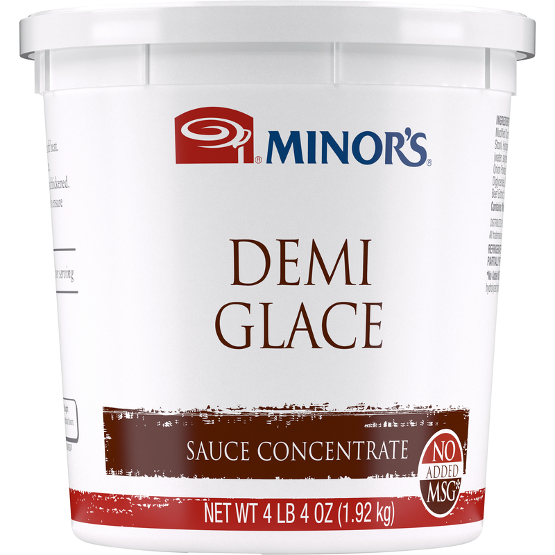 Minor's Demi Glace Sauce Concentrate 4.25 Pound Each - 4 Per Case.