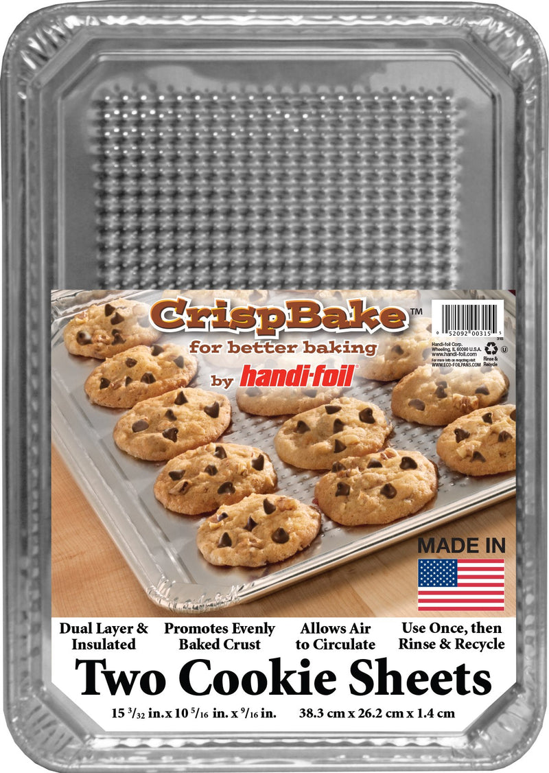 Handi Foil Crispbake Cookie Sheets Panspackage) Packages 2 Each - 15 Per Case.